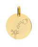 Médaille arbre à l'arrosoir - or jaune 18K - Lucas Lucor