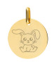 Médaille lapin or jaune 18 K - Lucas Lucor