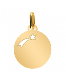 Médaille étoile filante - or jaune 18K - Lucas Lucor