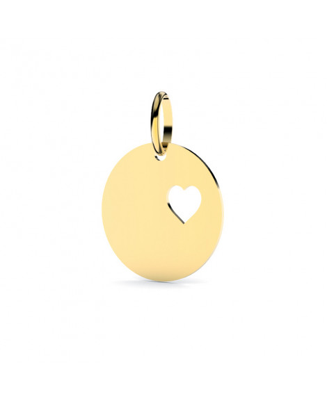 Médaille cœur ajouré - or jaune 18K - Lucas Lucor