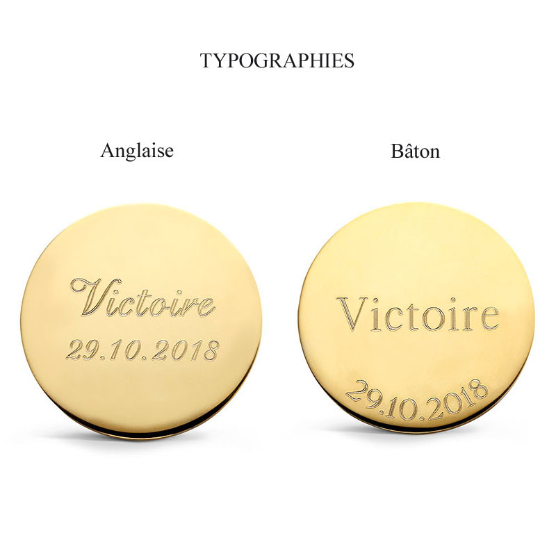 Bracelet cordon Médaille Miraculeuse 11mm en or jaune 18 carats
