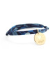 Bracelet enfant liberty - médaille coeur ivoire plaqué or
