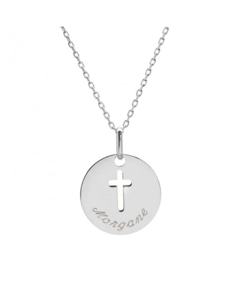 Collier croix ajourée argent - Petits Trésors