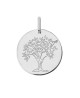 Médaille arbre de vie colombe or blanc 18K - Lucas Lucor