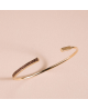Bracelet jonc plaqué or Gilda - Flowers For Zoé