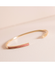 Bracelet jonc plaqué or Gilda - Flowers For Zoé