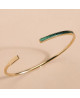 Bracelet jonc plaqué or Gilda - Flowers For Zoé