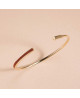Bracelet jonc plaqué or Gilda - Flowers For Zoé