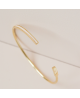 Bracelet jonc plaqué or Gilda - Flowers For Zoé