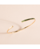 Bracelet jonc plaqué or Gilda - Flowers For Zoé