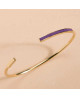 Bracelet jonc plaqué or Gilda - Flowers For Zoé