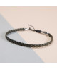 Bracelet cuir tressé homme Barnabé - FlowersForZoé