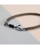 Bracelet cuir tressé homme Barnabé - FlowersForZoé