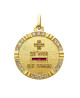 Médaille d'Amour l'Unique - or jaune diamants rubis - Augis