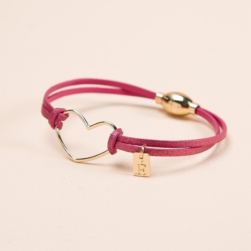 Bracelet pour enfant à élastique Coeur - Luciole et Petit Pois