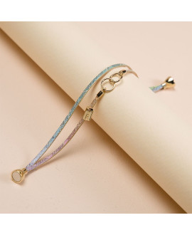 Bracelet enfant anneaux entrelacés Defne - Flowers For Zoé