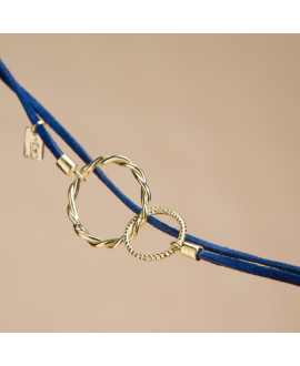Bracelet anneaux entrelacés Lilou - Flowers For Zoé