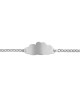 Bracelet bébé nuage or blanc 18K à graver - Lucas Lucor