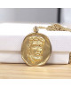 Médaille Christ en relief or jaune 18K - Lucas Lucor