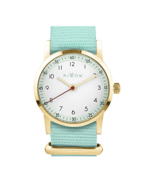 Montre enfant Millow Opale Vert Menthe - montre fille garçon dès 6 ans