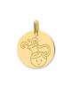 Médaille bébé verseau or jaune 18K - Lucas Lucor