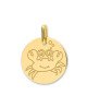 Médaille bébé cancer or jaune 18K - Lucas Lucor