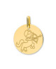 Médaille bébé signe Sagittaire or jaune 18K - Lucas Lucor