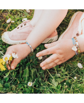 Bracelet En Cuivre Réglable Mode Bijoux Pour Enfants Bracelet Créatif Push-pull Bracelet Ouvert (Doré