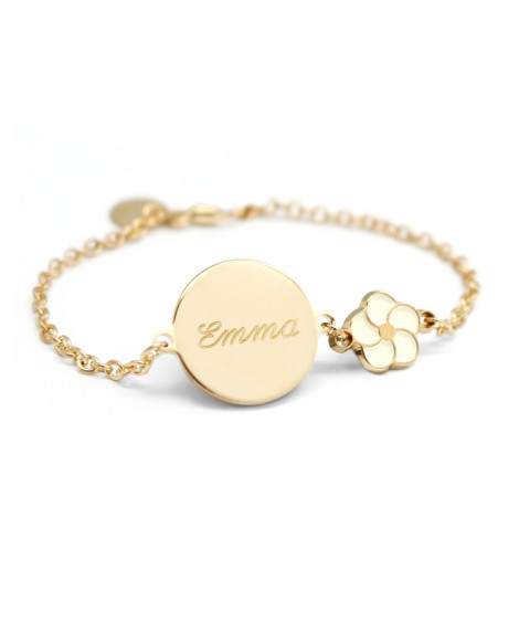 BRACELET ENFANT CORDON ORIGINAL 'BONHEUR'.