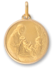 Médaille Le Baptême or jaune 18 carats - Lucas Lucor