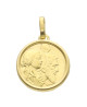 Petite médaille Saint Christophe 14 mm or jaune 18K - Lucas Lucor