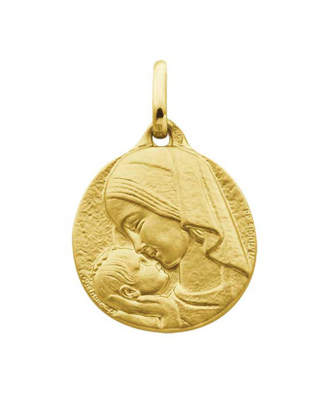 Médaille enfant en or jaune 18 carats AUGIS