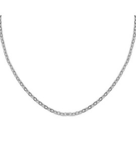 Chaîne forçat diamantée 1,2 mm or blanc 18 carats