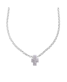 Collier ado croix argent - Clio Blue