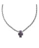 Collier ado croix noir - Clio Blue