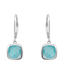 Boucles d'oreilles Sissi bleu Pacifique - Clio Blue