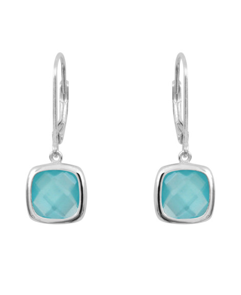 Boucles d'oreilles Sissi bleu Pacifique - Clio Blue