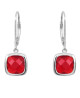 Boucles d'oreilles Sissi rouge rubis - Clio Blue