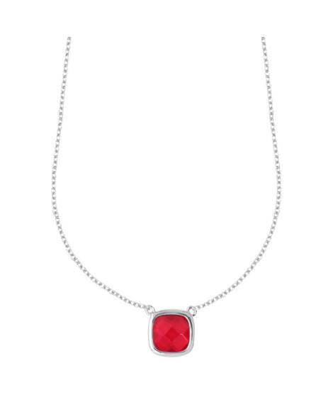 Collier femme Sissi rouge rubis - Clio Blue
