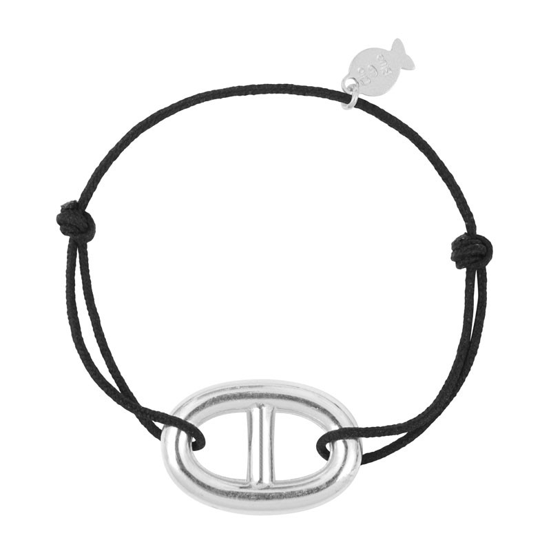 Bracelet Fin Argent 925 Avec Charm Poissons - Marque Clio Blue (Occasion Très Bon état)