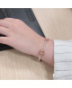 Bracelet maille marine argent et doré rose - Clio Blue