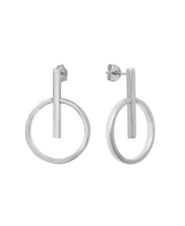 Boucles d'oreilles cercle argent - Clio Blue