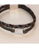 Bracelet cuir homme luxe Auguste - FlowersForZoé