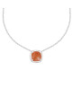 Collier Sissi argent pierre orange - Clio Blue