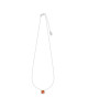 Collier Sissi argent pierre orange - Clio Blue