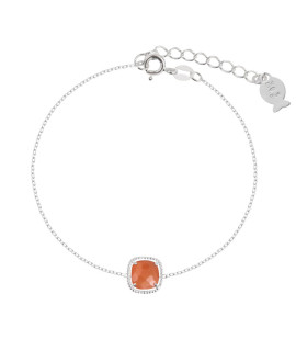 Bracelet chaine Sissi orange - Clio Blue