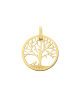 Médaille arbre de vie ajourée aux oiseaux or jaune 18K - Lucas Lucor