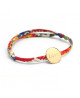Bracelet Liberty cordon médaille ronde plaqué or