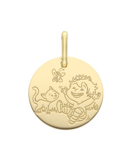 La Fée Galipette : médaille Blagueur Nature or jaune 18 carats