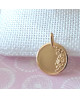 Médaille ronde bouquet de roses